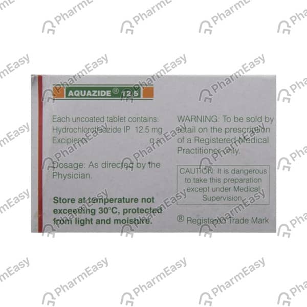 Aquazide 12.5 Strip Of 20 Tablets