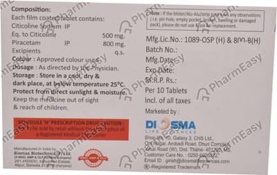 Strobrain Plus 500/800 Mg Tablet 10
