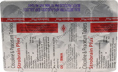 Strobrain Plus 500/800 Mg Tablet 10