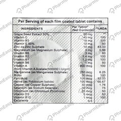 ZINCOMED STRIP OF 15 TABLETS