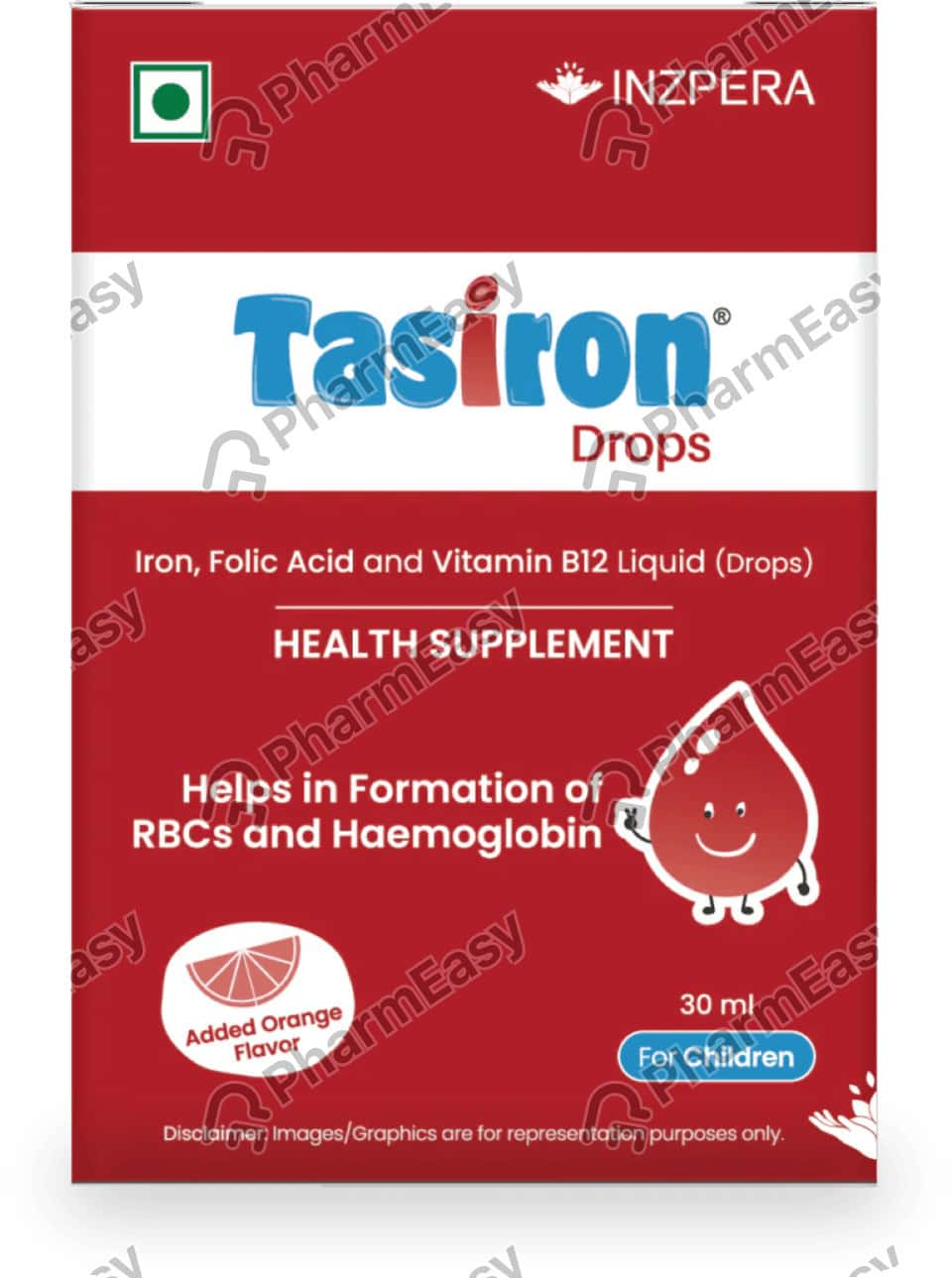 Tasiron Orange Flavour Bottle Of 30ml Oral Drops
