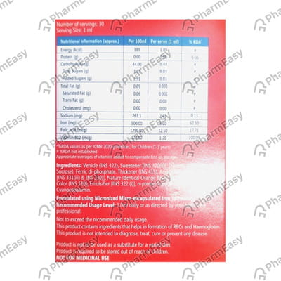 Tasiron Orange Flavour Bottle Of 30ml Oral Drops