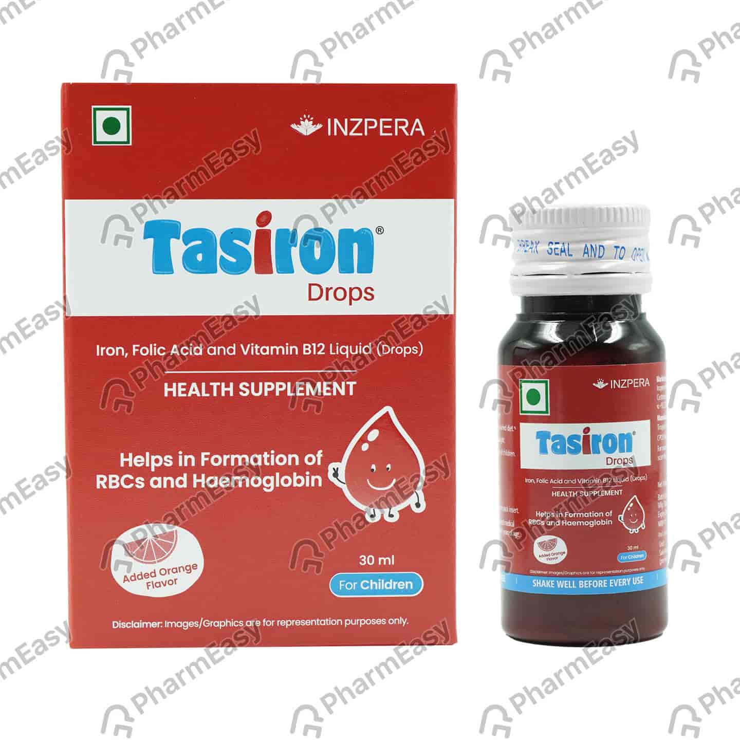 Tasiron Orange Flavour Bottle Of 30ml Oral Drops
