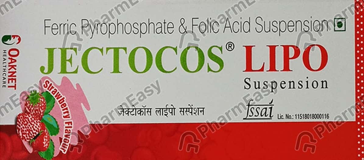 Jectocos Lipo Strawberry Flavour Bottle Of 150ml Suspension