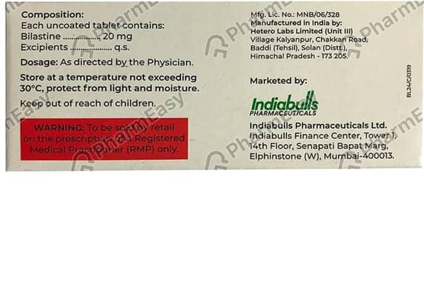 Bl 24 Strip Of 10 Tablets