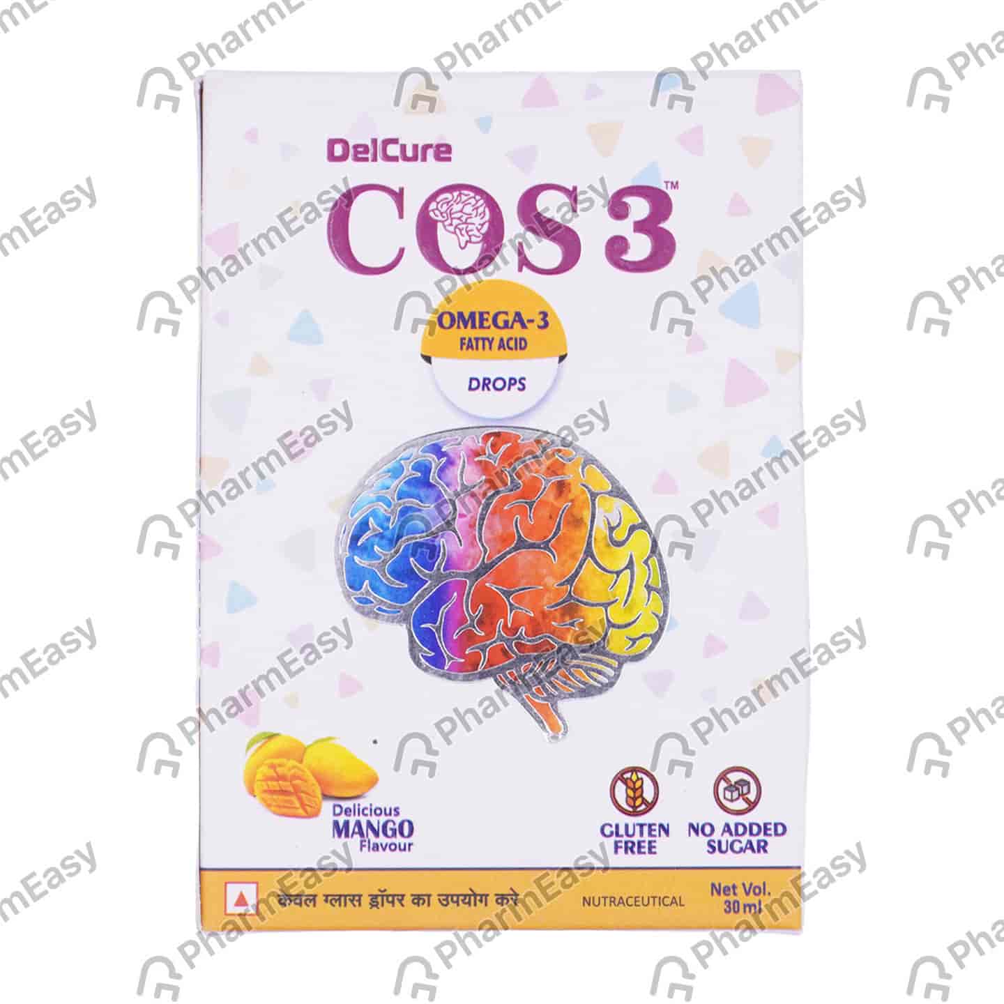 Cos 3 Mango Flavour Sugar Free Bottle Of 30ml Oral Drops