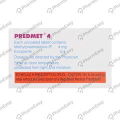 PREDMET 4MG STRIP OF 15 TABLETS