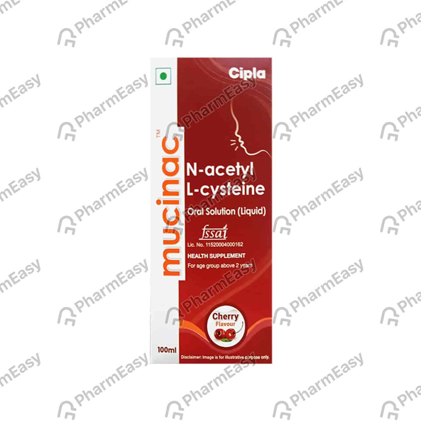 Mucinac Cherry Flavour Bottle Of 100ml Oral Solution