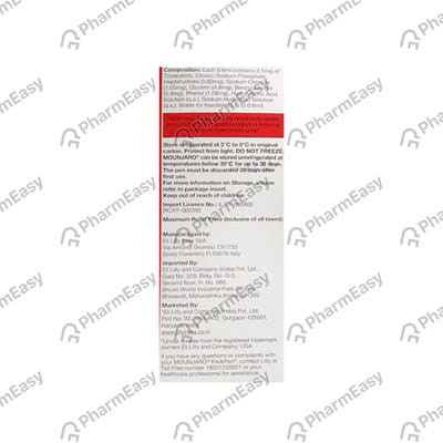 Mounjaro Kwikpen 2.5mg Pre Filled Pen Of 2.4ml Solution For Injection