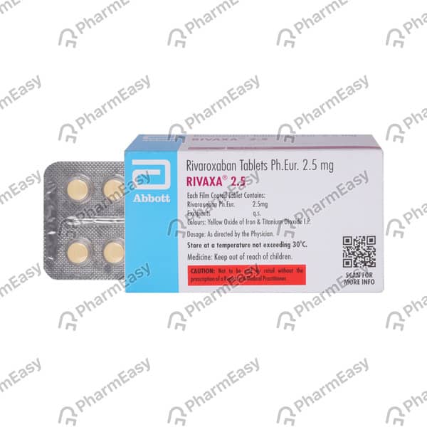 Rivaxa 2.5mg Strip Of 14 Tablets