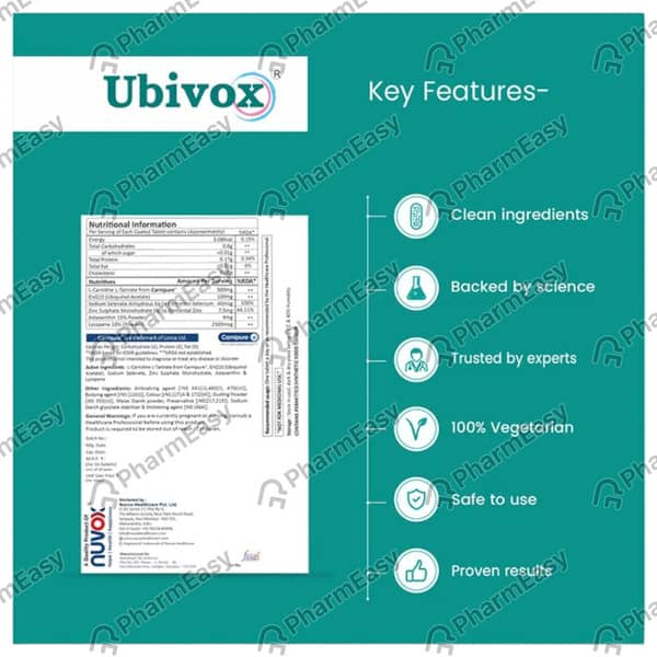 Ubivox Sugar Free Strip Of 10 Tablets