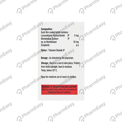 Casmont Lc Strip Of 10 Tablets
