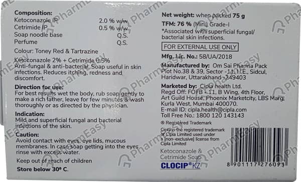 Clocip Kz Soap 75Gm