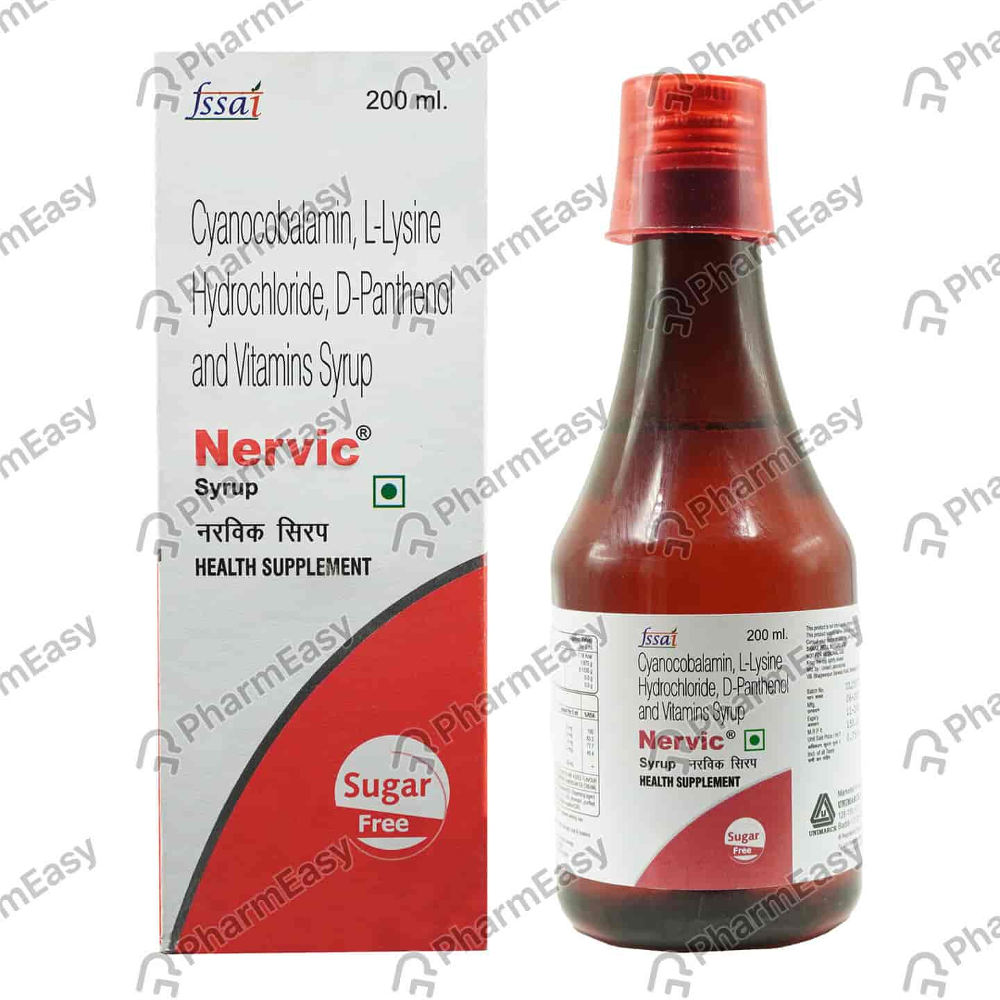 Nervic Sugar Free Bottle Of 200ml Syrup