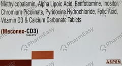 MECONEX CD3 STRIP OF 10 TABLETS