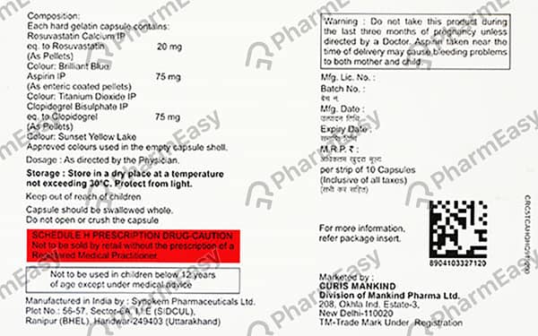 Statpure Gold 20mg Strip Of 10 Capsules