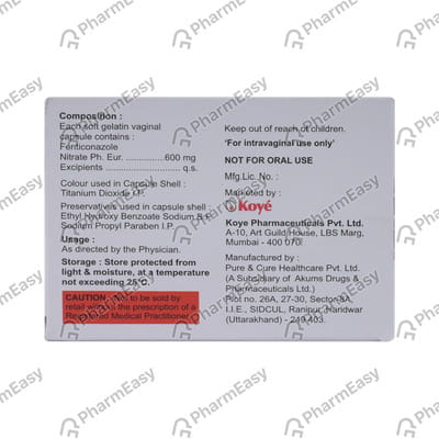 Fegus Strip Of 1 Vaginalcapsule