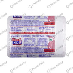 CEEPLUS KID ORANGE FLAVOUR STRIP OF 10 CHEWABLE TABLETS
