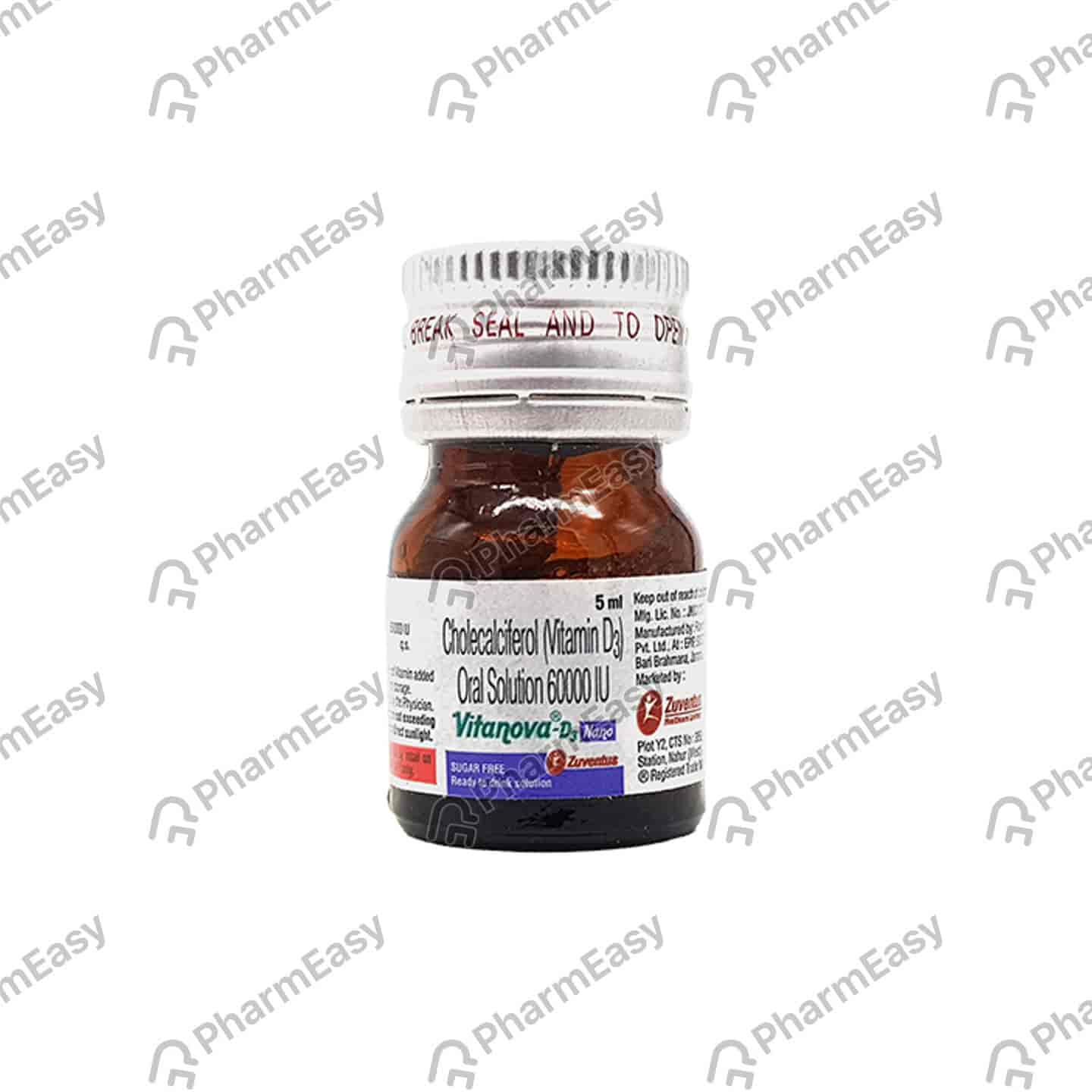Vitanova D3 Nano Sugar Free Bottle Of 5ml Oral Solution
