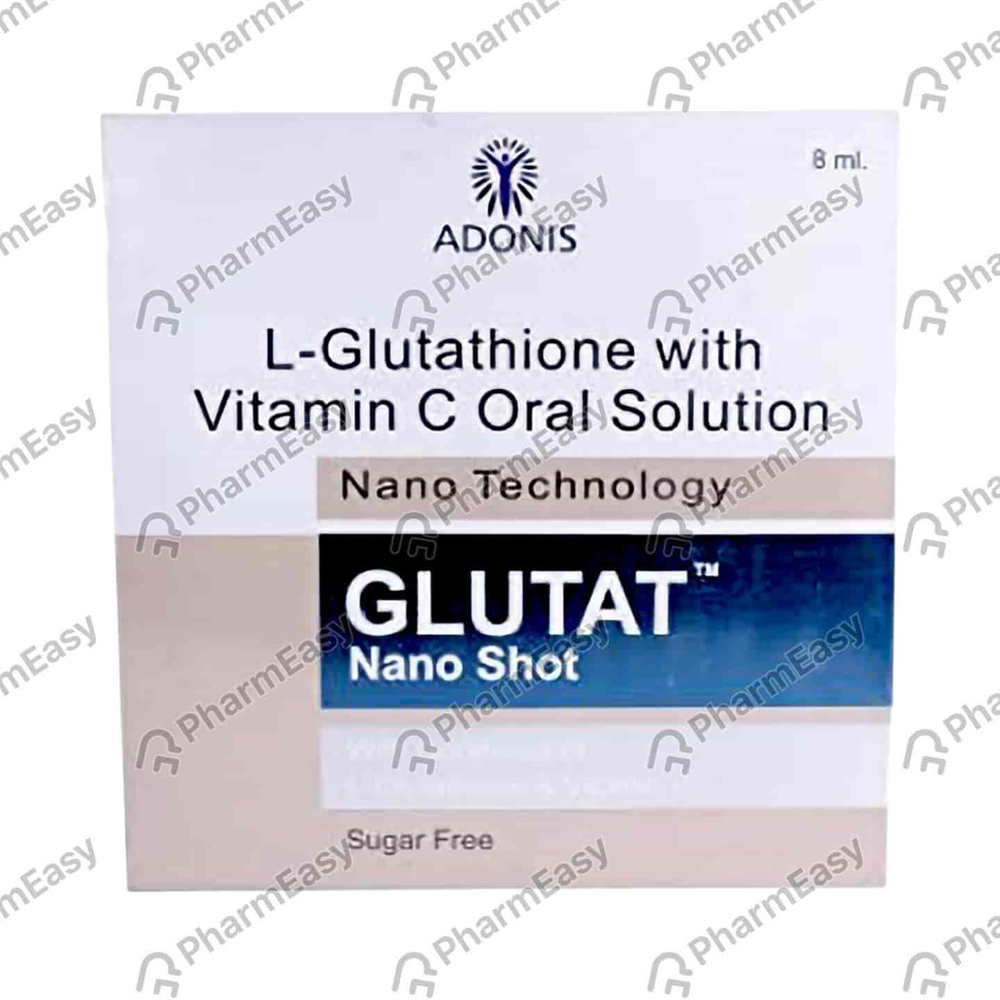 Glutat Nano Shot Sugar Free Bottle Of 8ml Oral Solution (pack Of 10)