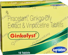 GINKOLYST STRIP OF 10 TABLETS