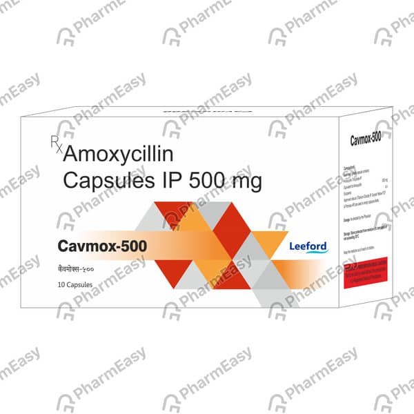 Cavmox 500mg Strip Of 10 Capsules