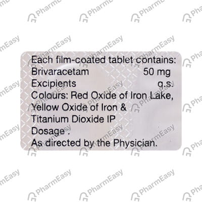 Brivalex 50mg Strip Of 15 Tablets