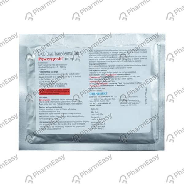 Powergesic 100 Mg Transdermal Patch 1 No'S