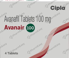 AVANAIR 100MG STRIP OF 4 TABLETS