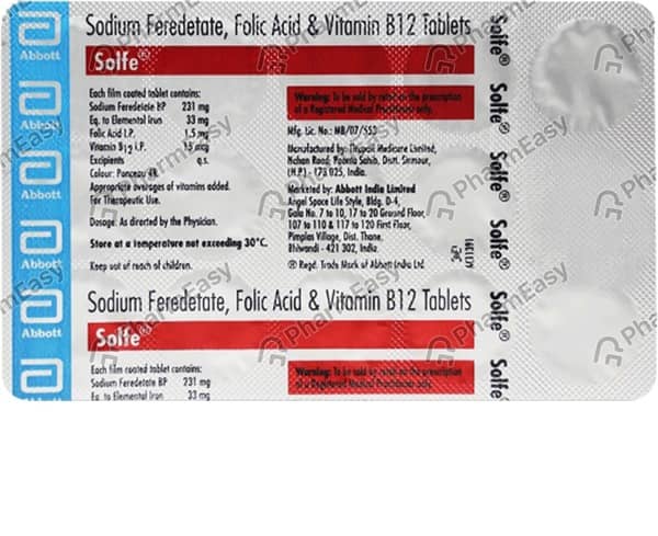 Solfe Strip Of 15 Tablets