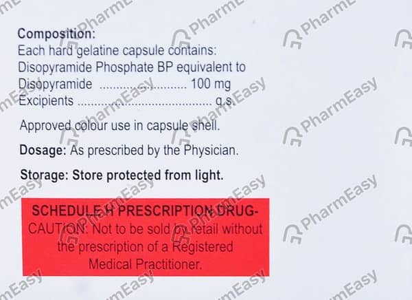 Norpace New Strip Of 10 Capsules