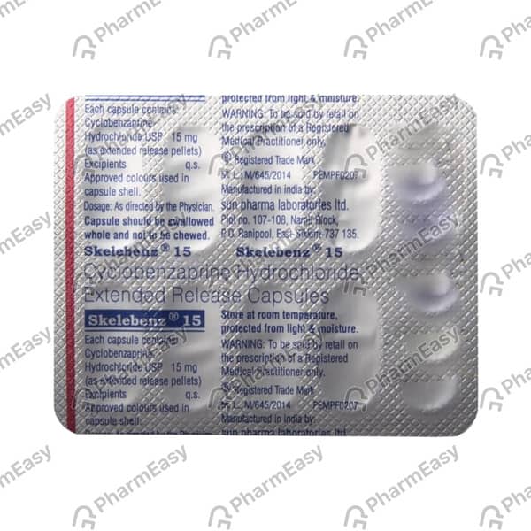 Skelebenz 15mg Strip Of 15 Capsules