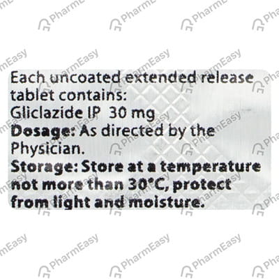 Glizid Xr 30mg Strip Of 10 Tablets