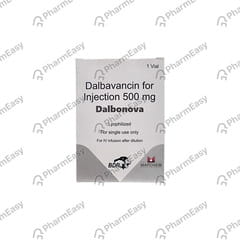 DALBONOVA 500MG DRY VIAL OF 1 POWDER FOR INJECTION
