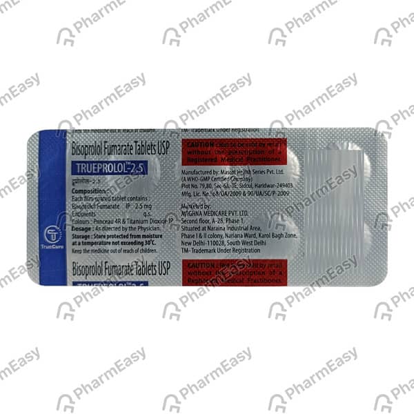 Trueprolol 2.5Mg Strip Of 10 Tablets