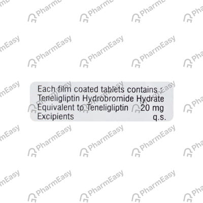Adiglipt 20mg Strip Of 10 Tablets