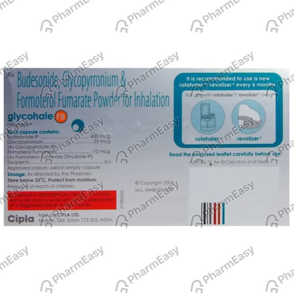 Glycohale Fb Rotacaps Strip Of 10 Inhalation Capsules