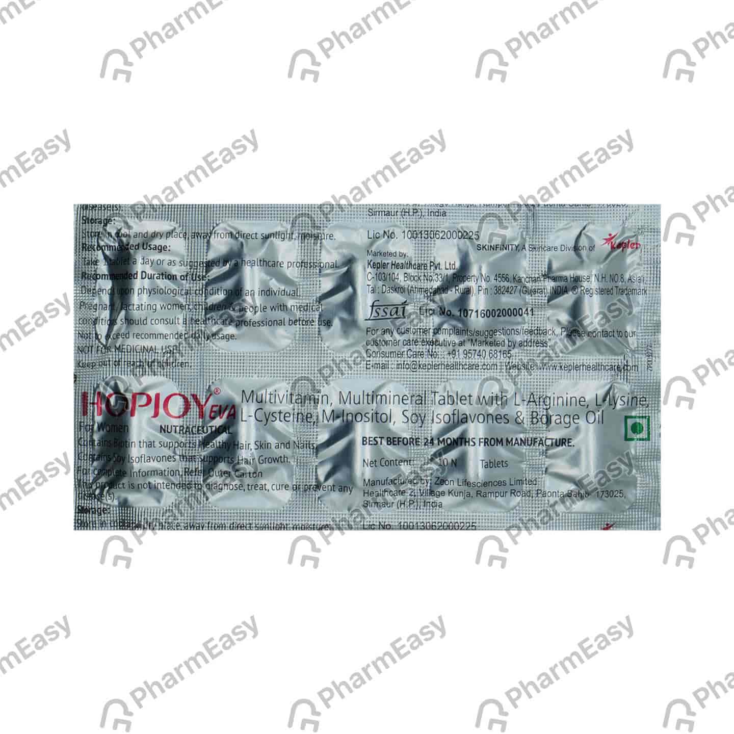 Hopjoy Eva For Women Strip Of 10 Tablets