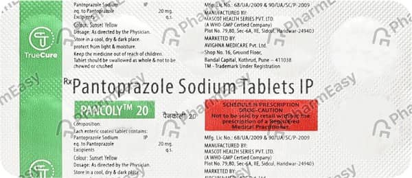 Pancoly 20Mg Strip Of 10 Tablets