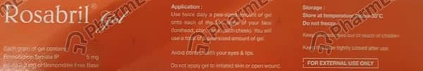 Rosabril Tube Of 20gm Gel