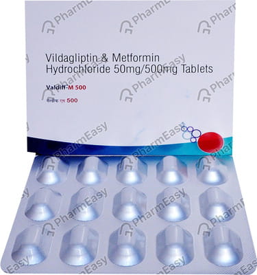 Valdiff M 500mg Strip Of 15 Tablets