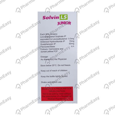 Solvin Ls Junior Bottle Of 100ml Syrup