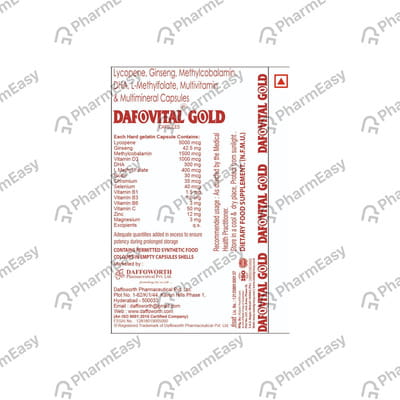 Dafovital Gold Strip Of 10 Capsules