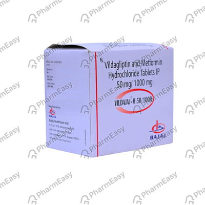 Vildajaj M 50/1000mg Strip Of 15 Tablets