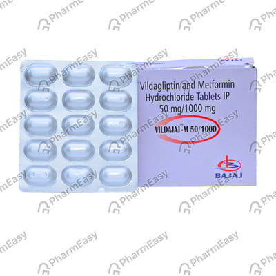 Vildajaj M 50/1000mg Strip Of 15 Tablets