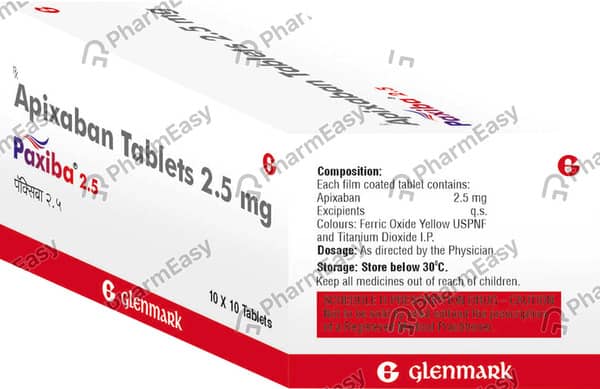 Paxiba 2.5mg Strip Of 10 Tablets