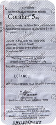 Coralan 5mg Strip Of 10 Tablets