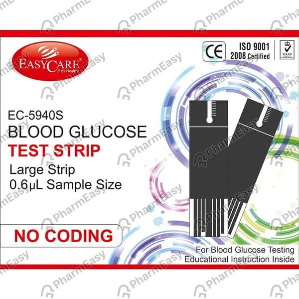Easycare Blood Glucose Testing Strips 50S Ec5940s 50 No's