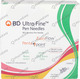 Bd Ultra Fine Pen Needles Easy Flow 32G Packet Of 5 Sterile Needle