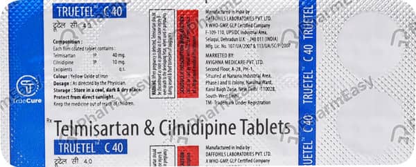 Truetel C 40Mg Strip Of 10 Tablets